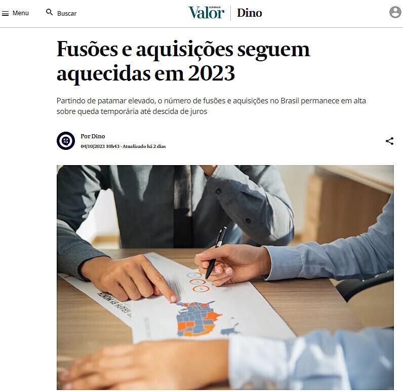 Fuses e aquisies seguem aquecidas em 2023